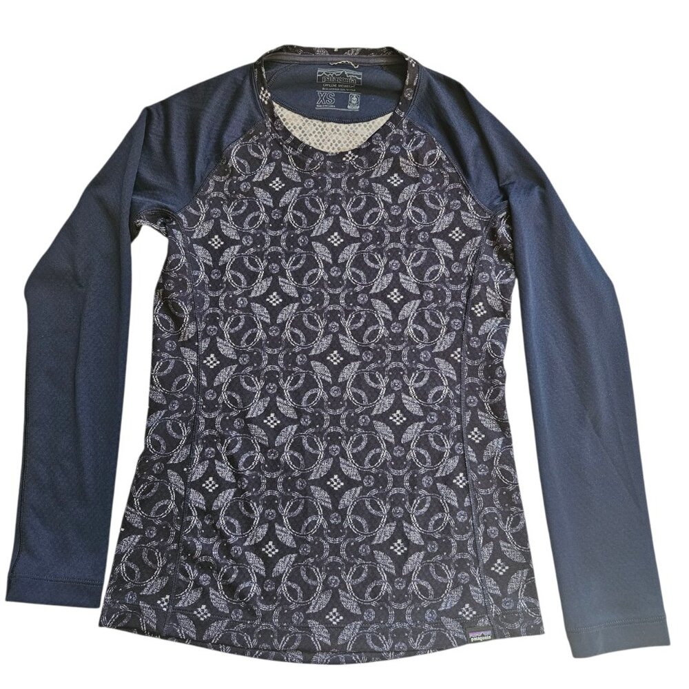 Patagonia Capilene Midweight Baselayer for Cool To Cold Shirt Women X-Small Blue - Picture 3 of 10